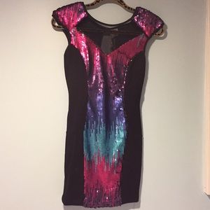 NWT Sequined LF dress